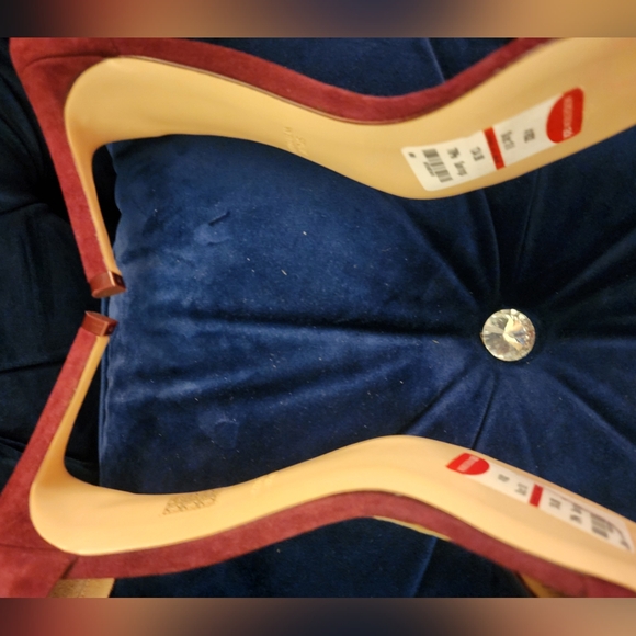 NWT Stuart Weitzman Nudist 75 Cylinder Sandal - Burgundy Suede Size US 10 M - Picture 9 of 9